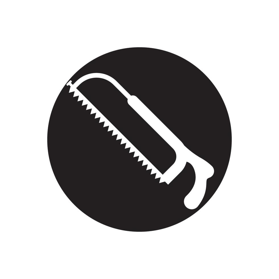 Saw icon logo,illustration template design vector
