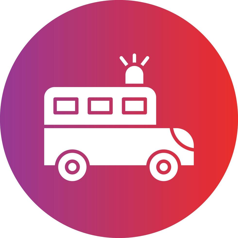 Vector Design Prison Bus Icon Style