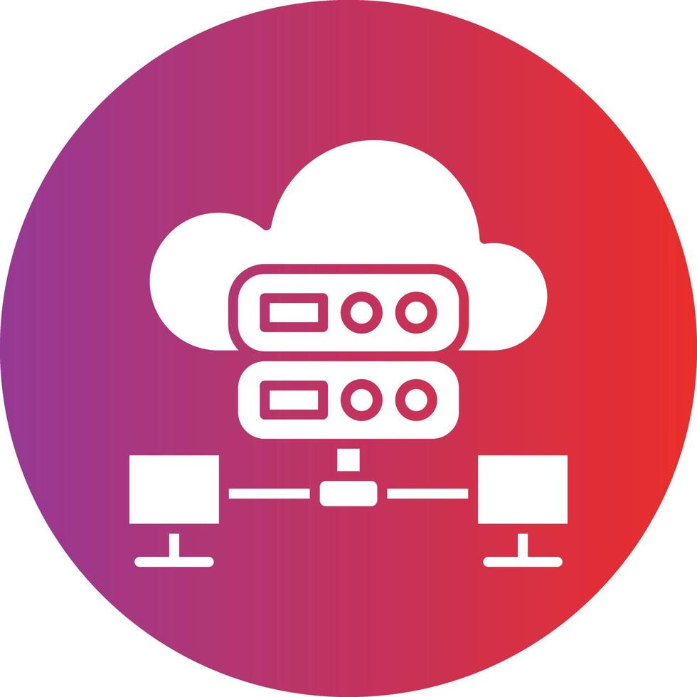 Vector Design Hosting Icon Style