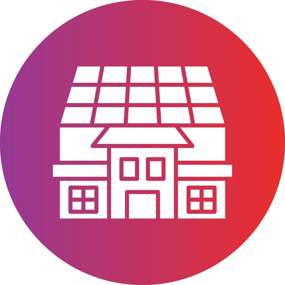 Vector Design Solar House Icon Style
