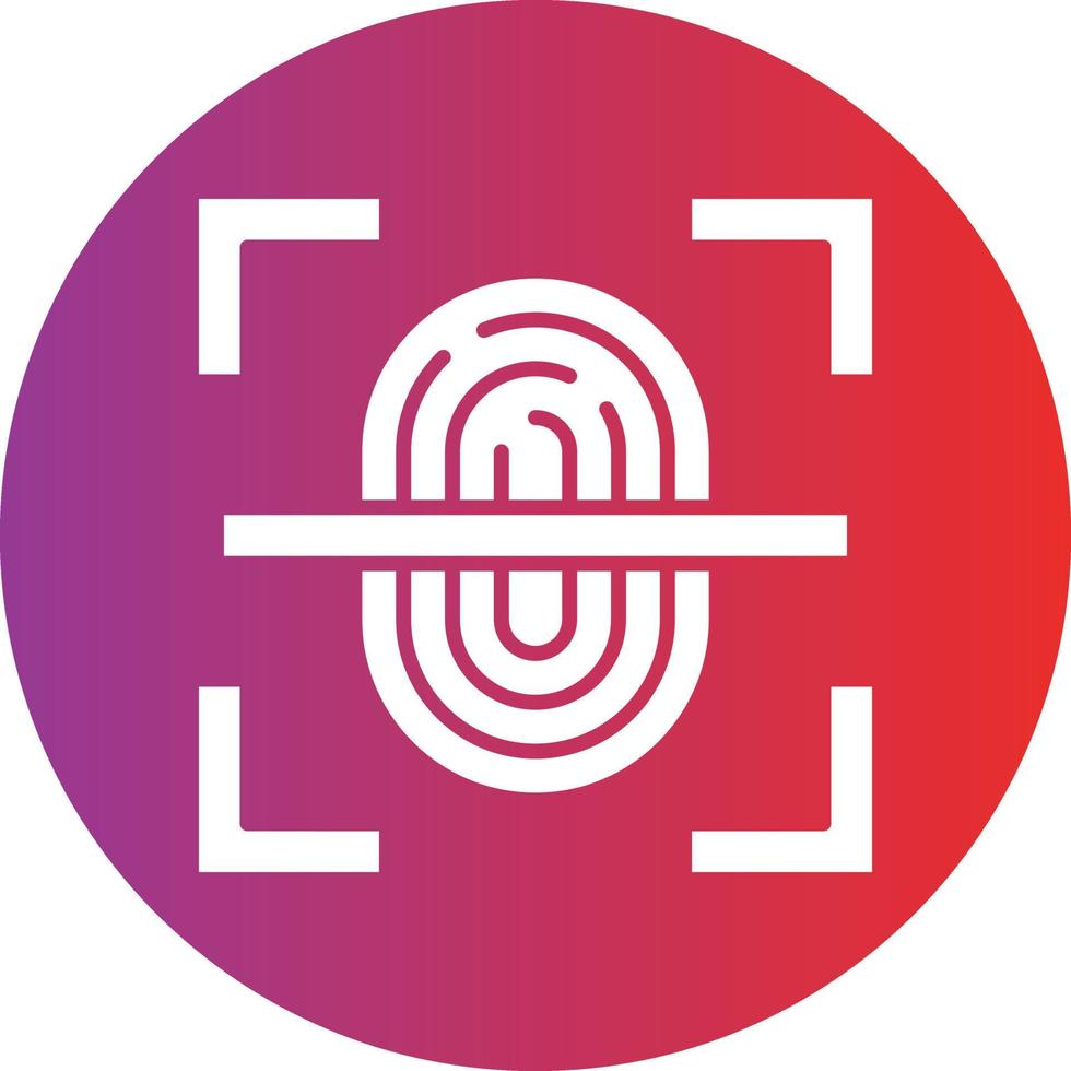 Vector Design Fingerprint Scan Icon Style