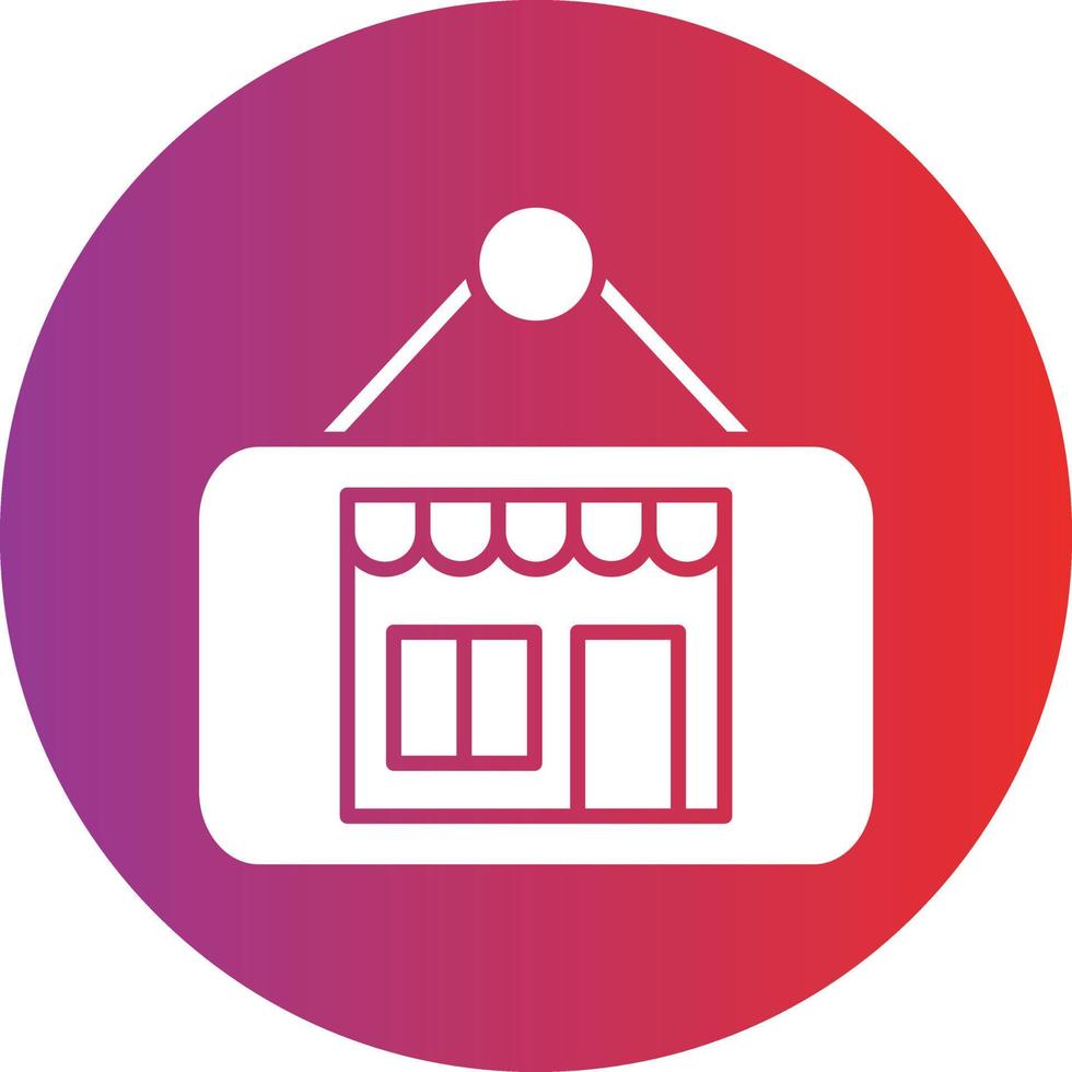 Vector Design Store Sign Icon Style
