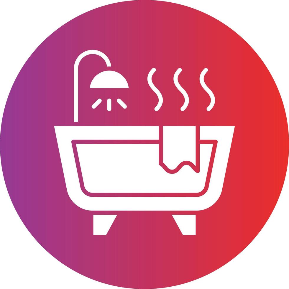 vector diseño bañera icono estilo