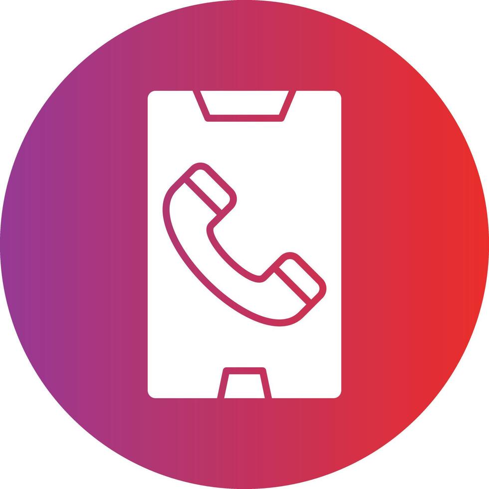 Vector Design Mobile Call Icon Style