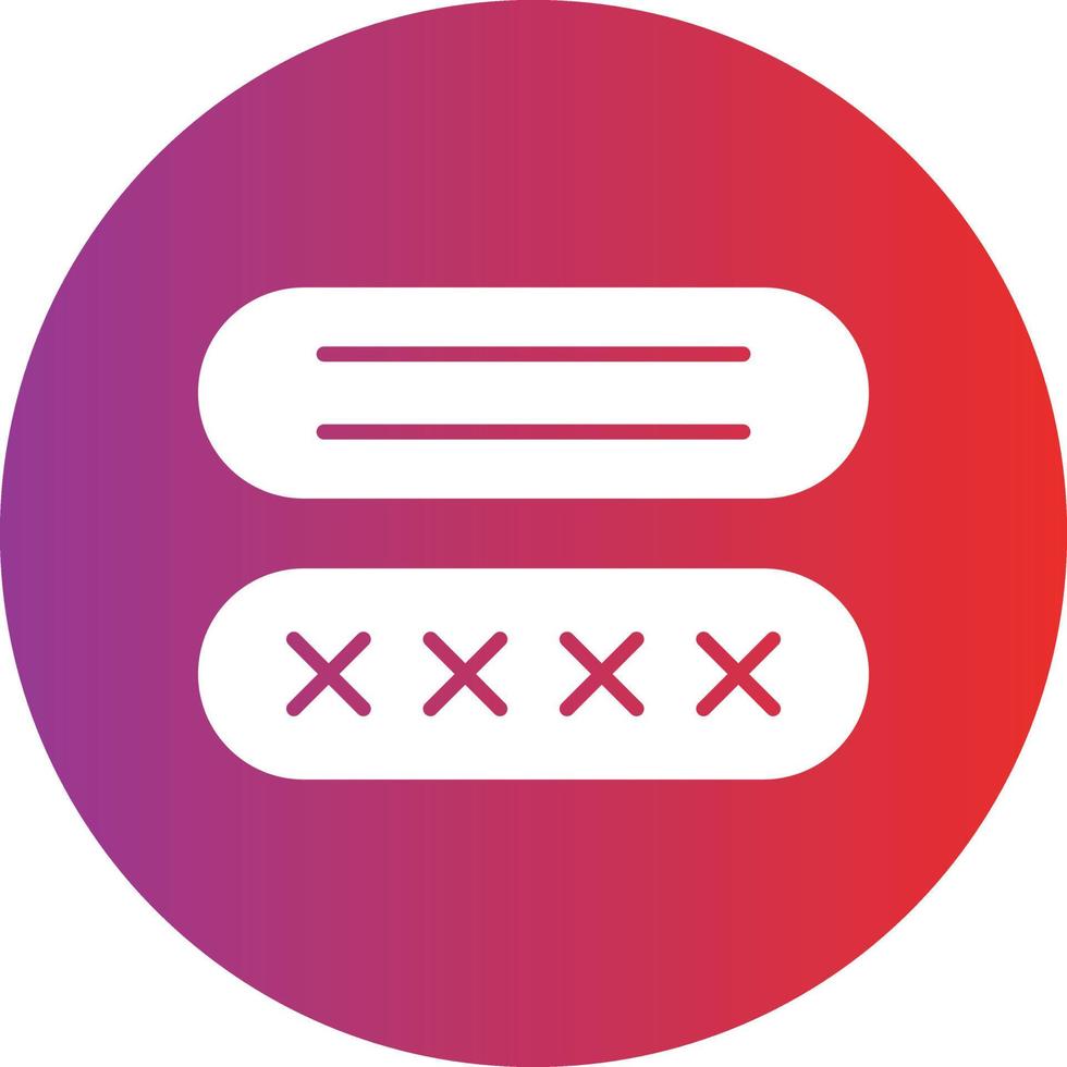 Vector Design Password Icon Style