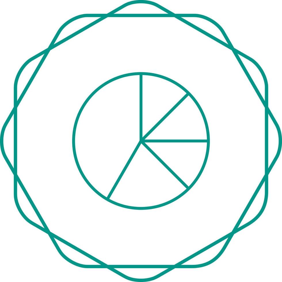 icono de vector de gráfico circular