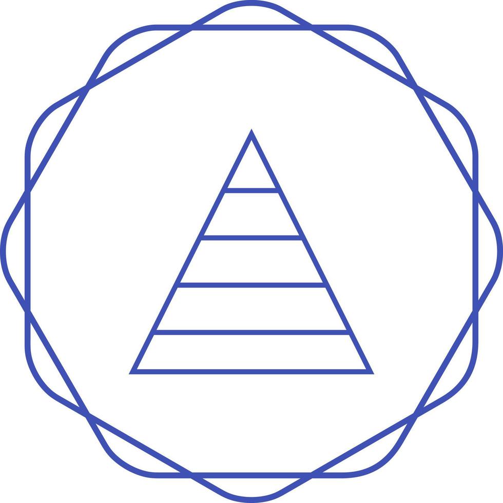 Pyramid Graph Vector Icon