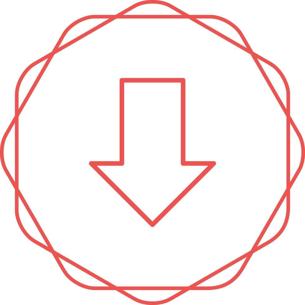 Down Vector Icon