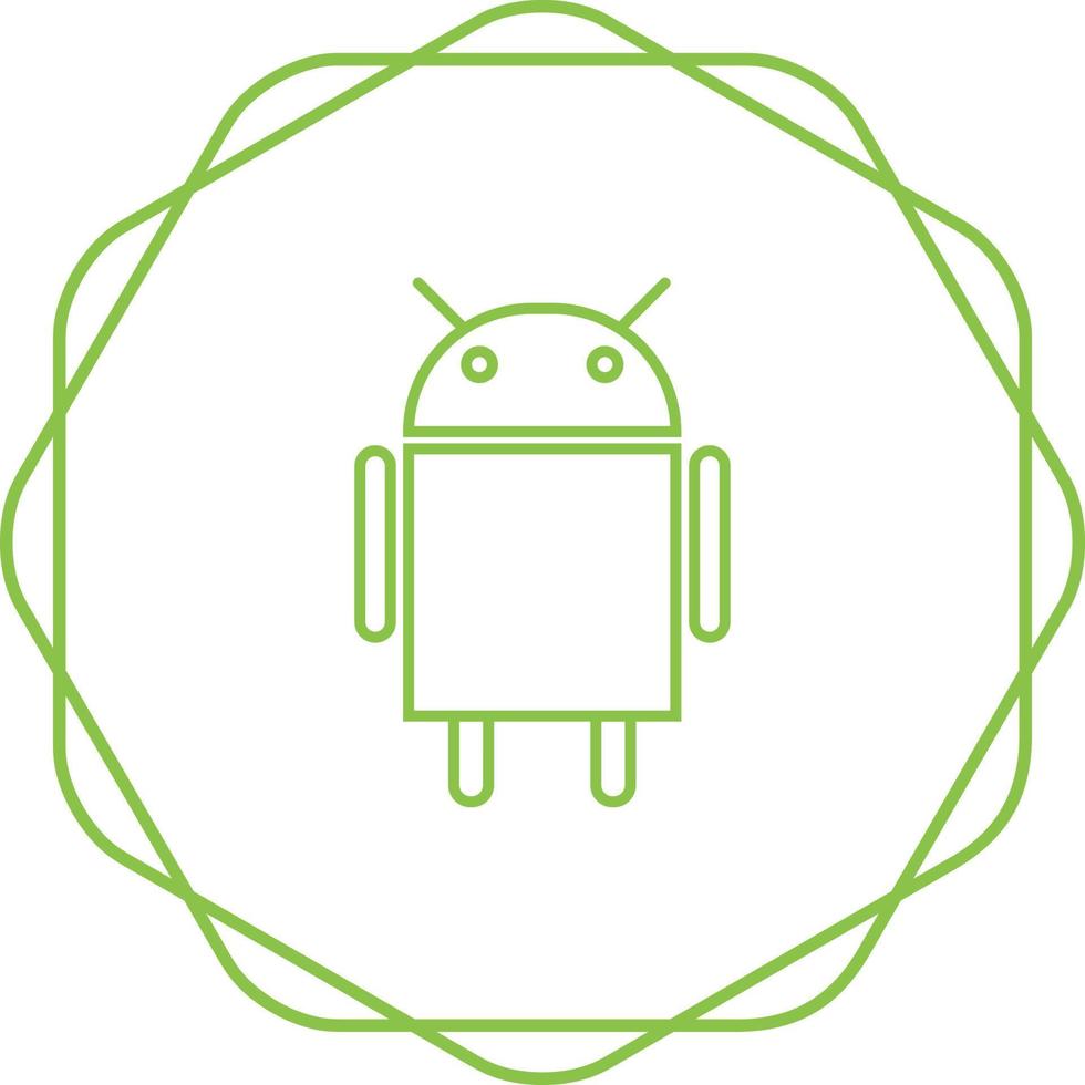 icono de vector de logotipo android