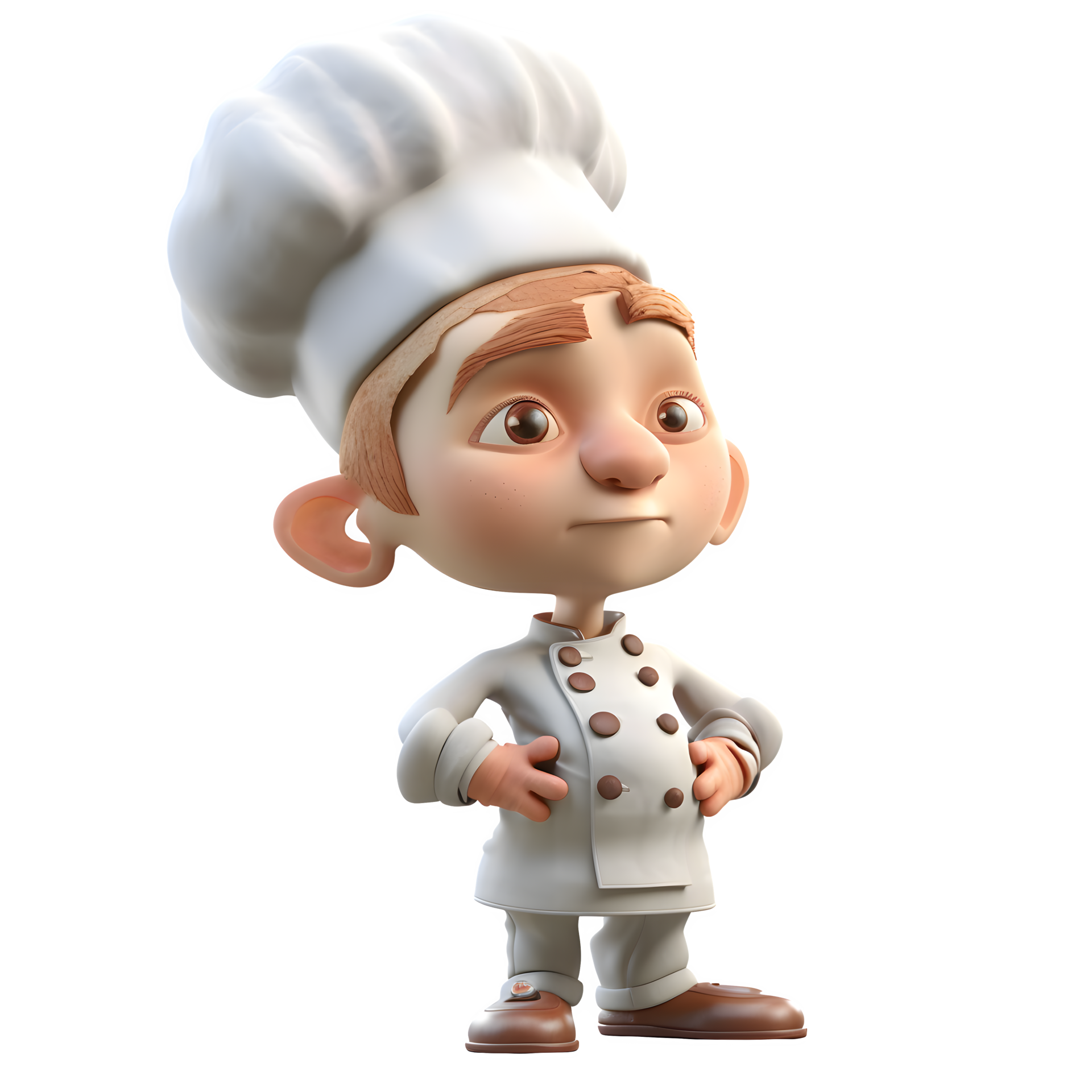 Modern 3D Chef With Tablet Ideal For Online Cooking Classes Or Recipe Modern 3D Chef With Tablet Ideal For Online Cooking Classes Or Recipe