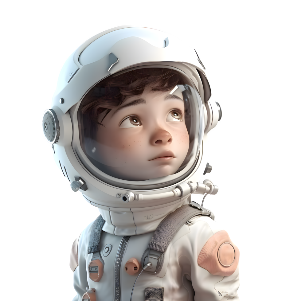 das Finale Grenze 3d machen von Astronaut auf Weiß Hintergrund png transparent Hintergrund