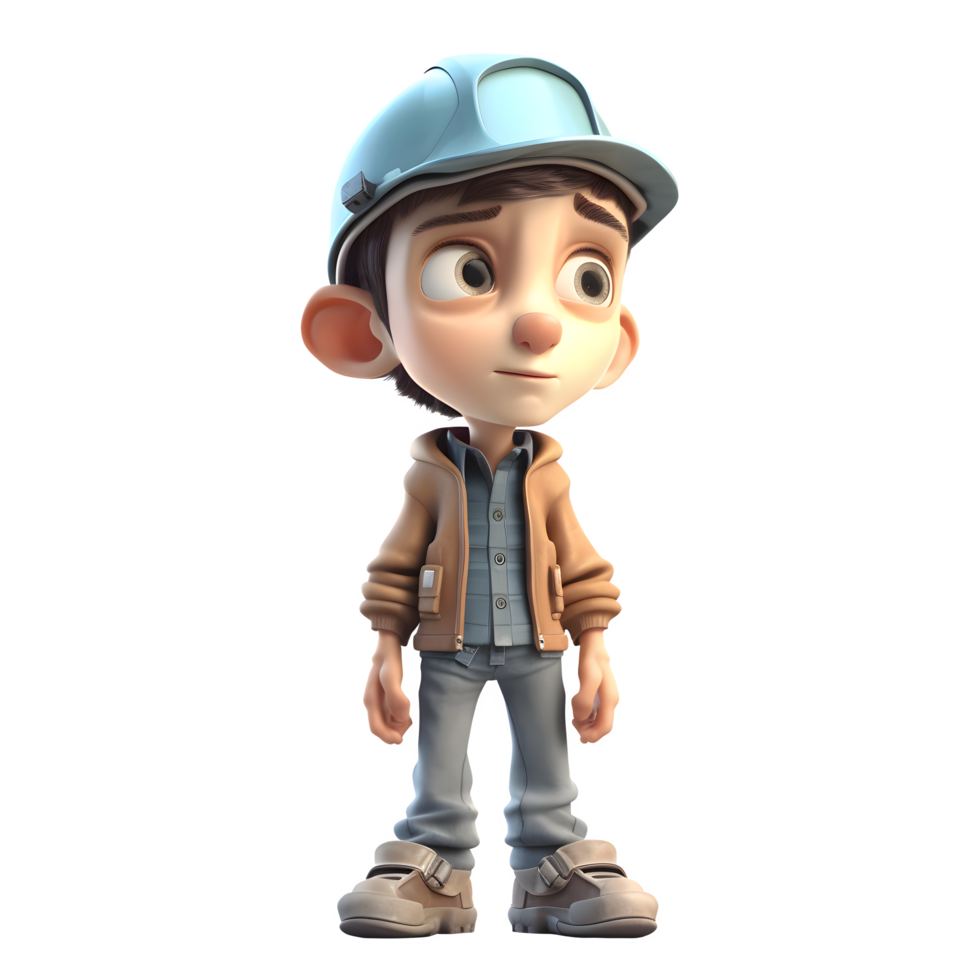 Problem Solving 3D Engineer with Toolbox Ideal for Construction or Engineering Services PNG Transparent Background