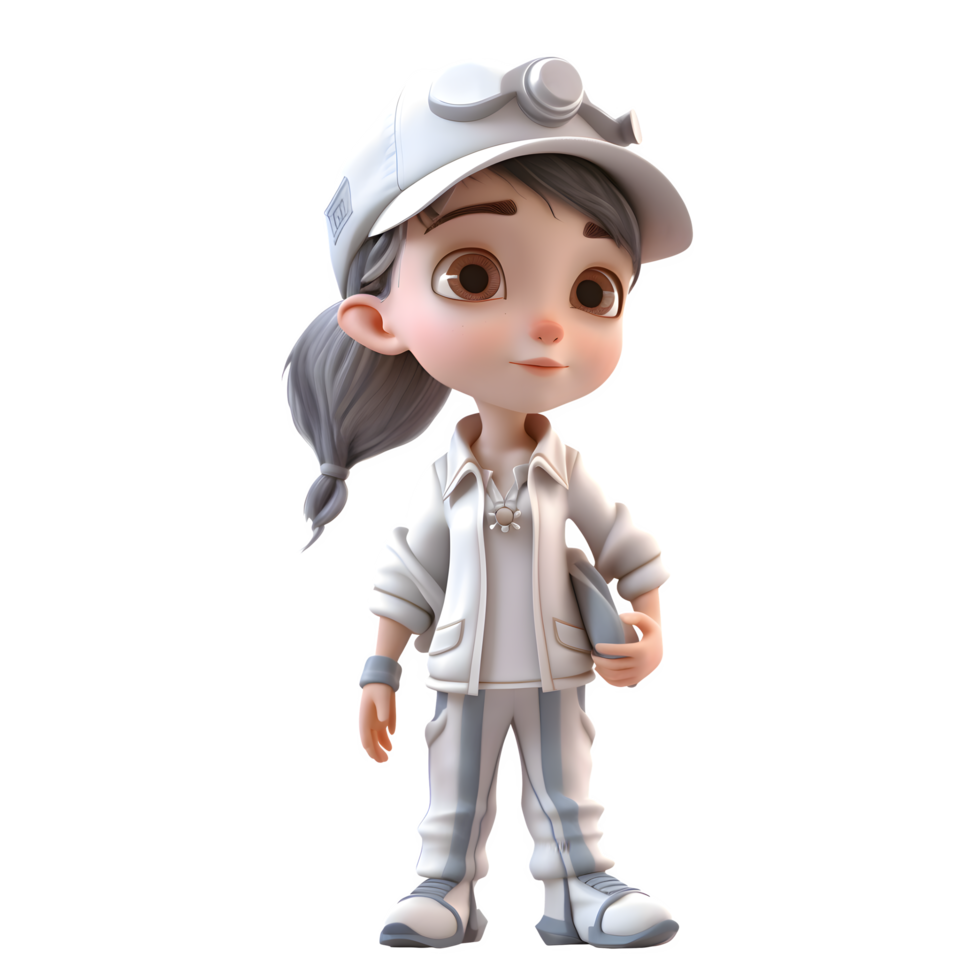Confident and Dynamic 3D Driver Women Skilled and Energetic Models for Delivery Services Campaigns PNG Transparent Background