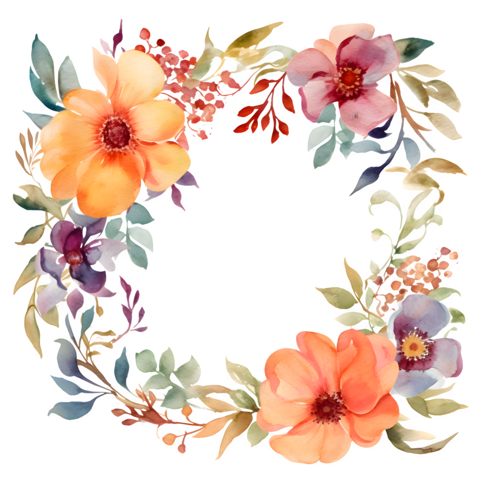 Elegant botanical invitation with delicate roses and greenery PNG Transparent Background