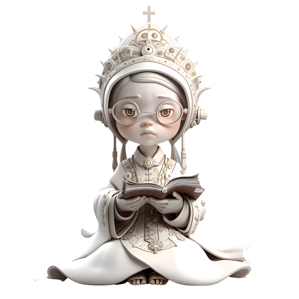 Magnificent 3D Queen with a Royal Orb PNG Transparent Background