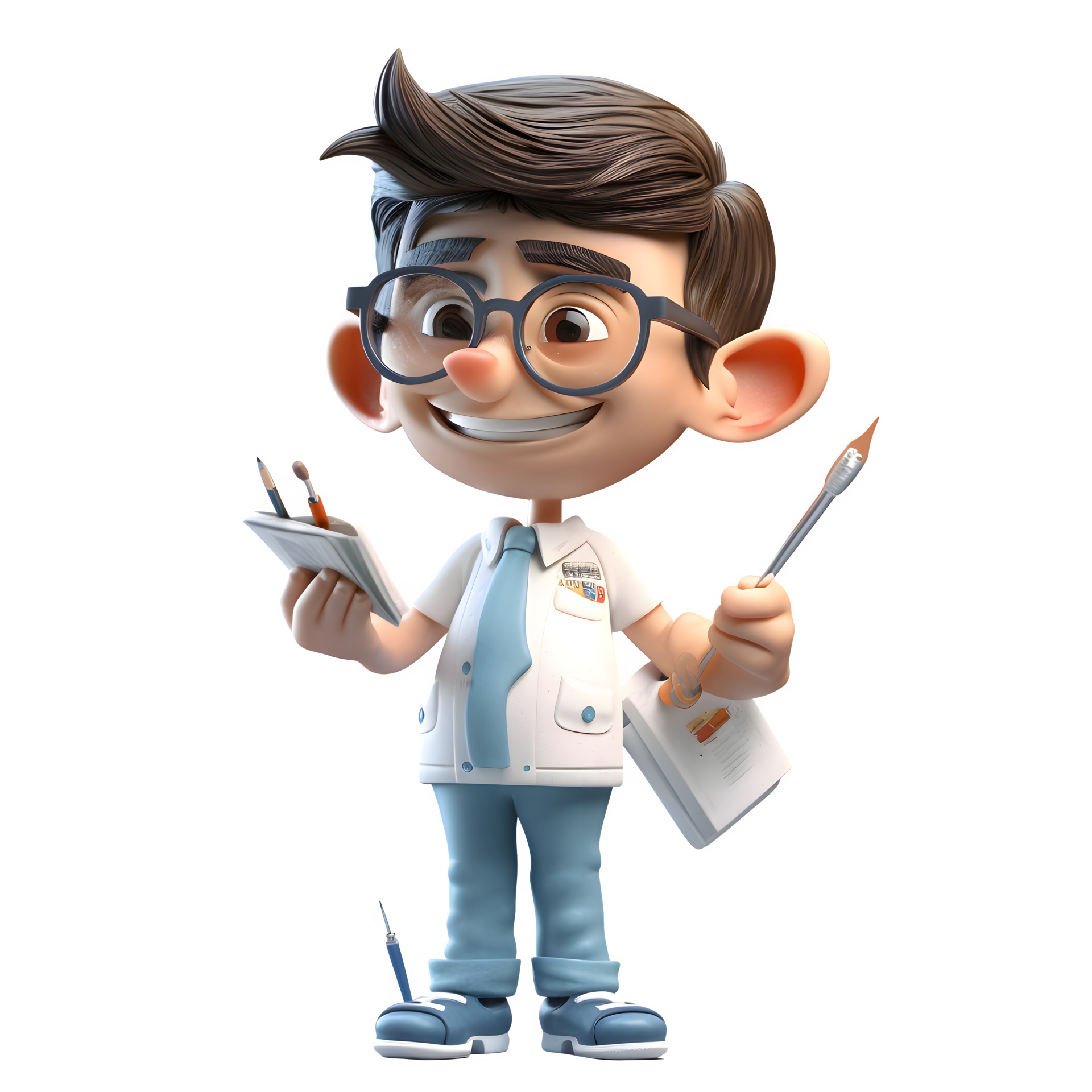 Modern 3D Dentist with Tablet Ideal for Dental Record Keeping or