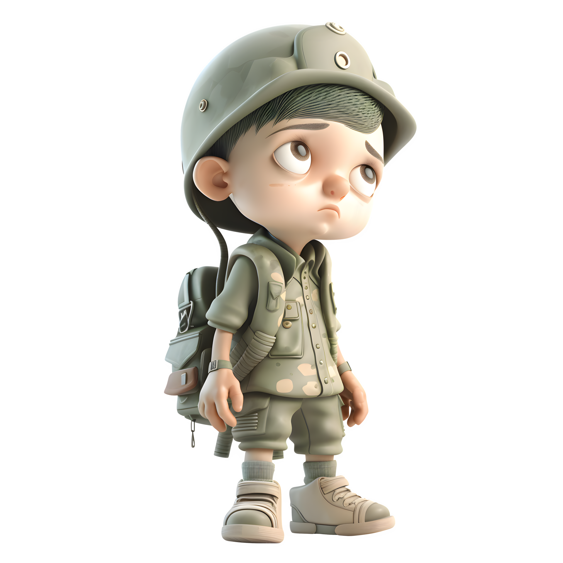 Serving with Honor 3D Render of Army Man in Uniform on White Background PNG  Transparent Background 22483987 PNG