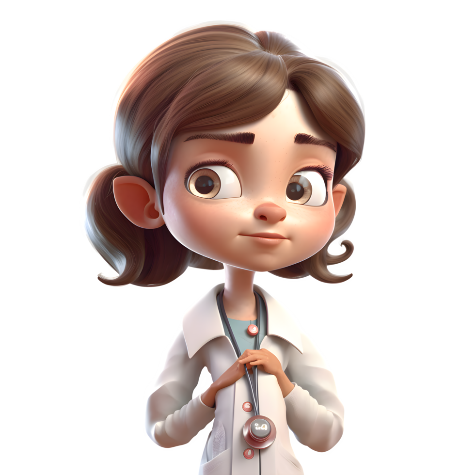 Compassionate and Adorable Doctor Women Gentle and Understanding Models for Healthcare Presentations PNG Transparent Background