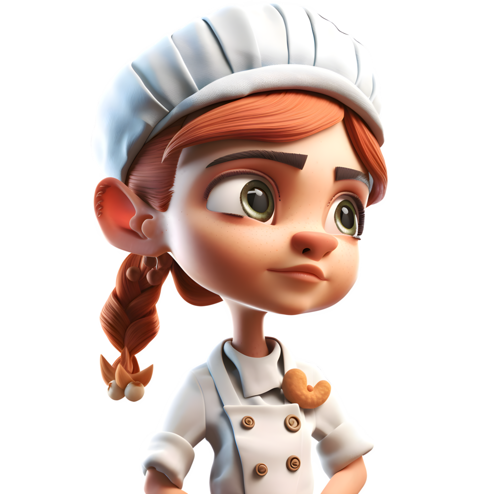 Cute Chef Women with Style Fashionable and Sophisticated Models for Food and Beverage Promotions PNG Transparent Background