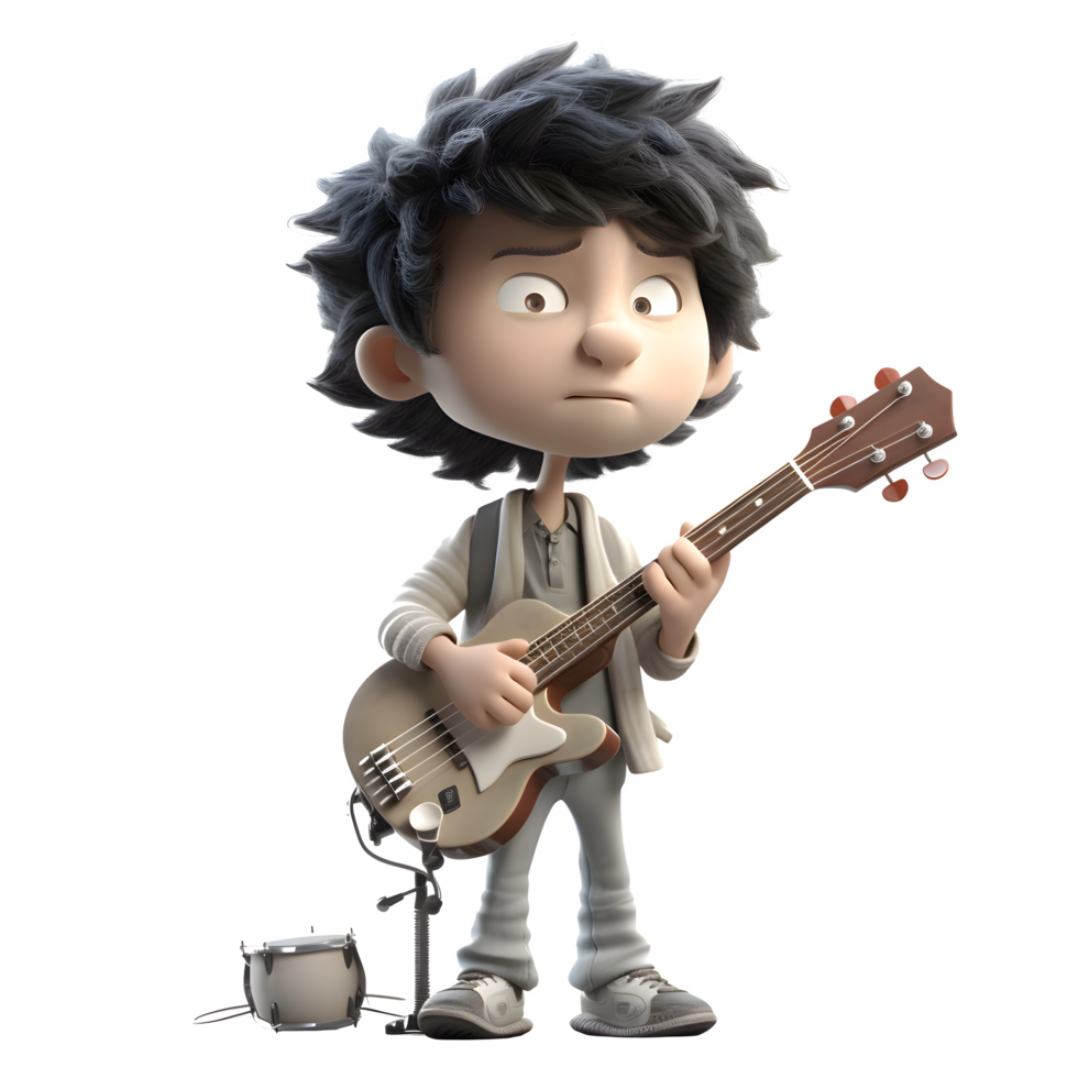 Happy Kids with Musical Instruments PNG Transparent Background