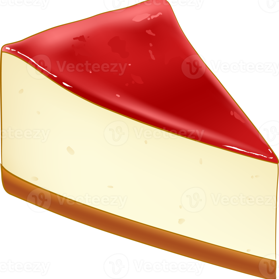 New York style cheesecake png