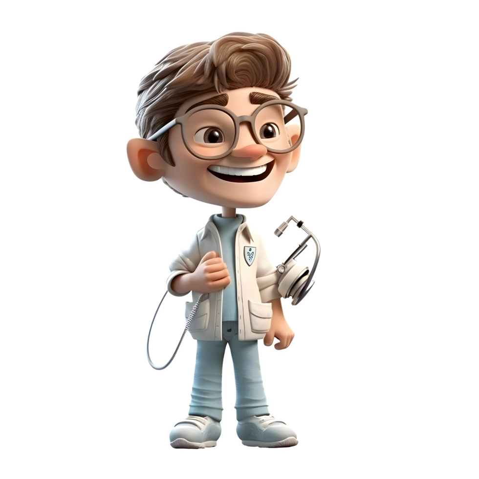 Creative 3D Dentist with Braces Great for Orthodontics or Teeth Alignment Concepts PNG Transparent Background