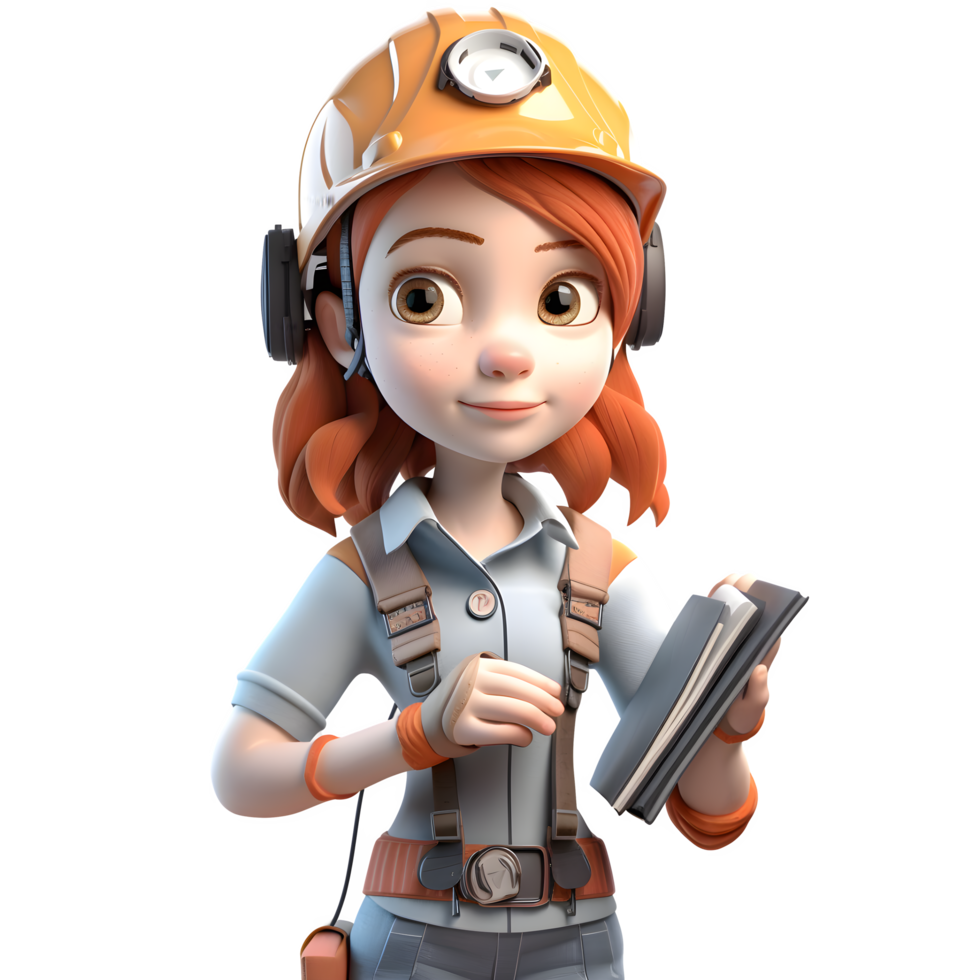 Competent and Skilled 3D Engineer Women Experienced and Professional Models for Technical Industry Media PNG Transparent Background