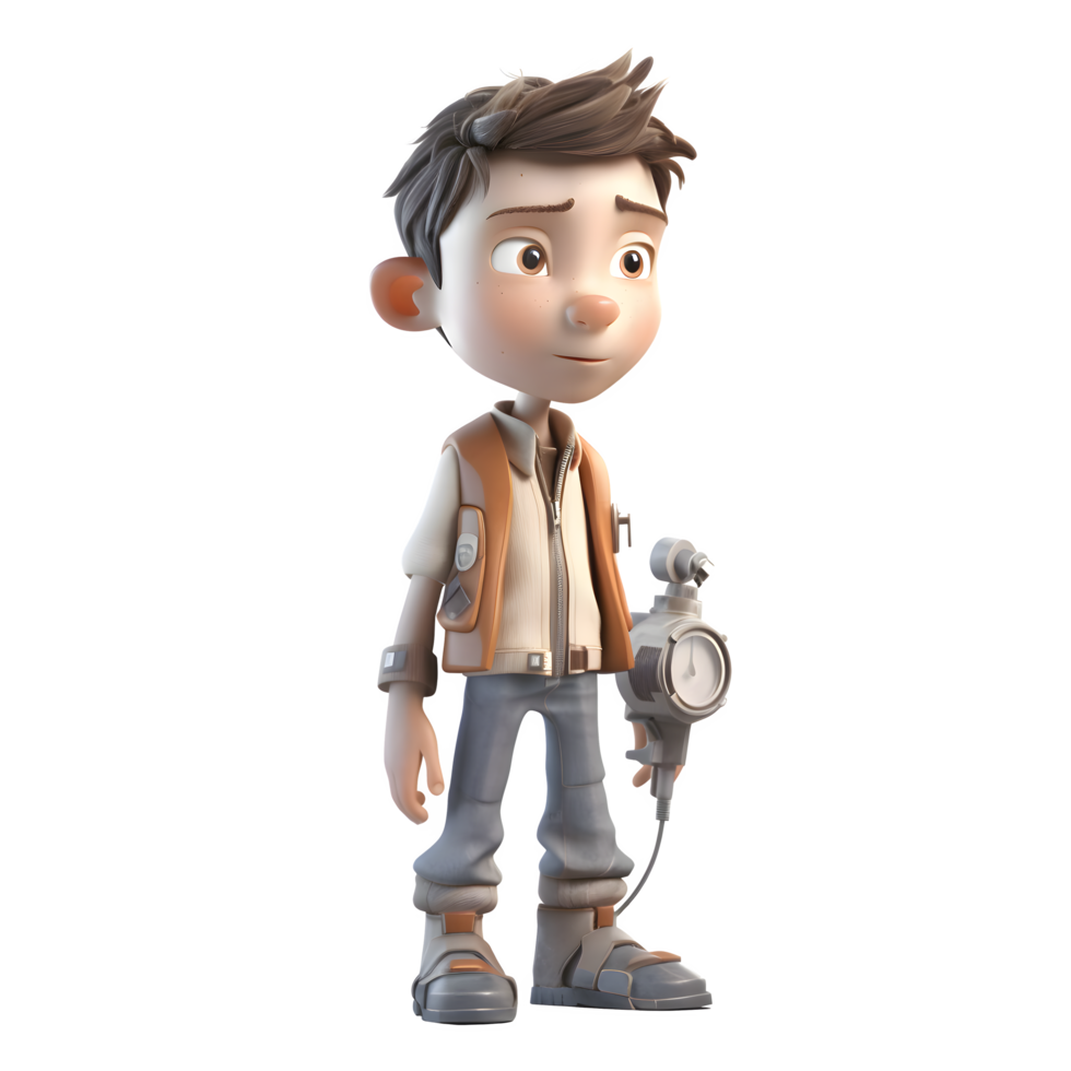 Skilled 3D Engineer with Welding Equipment Great for Construction or Manufacturing Services PNG Transparent Background