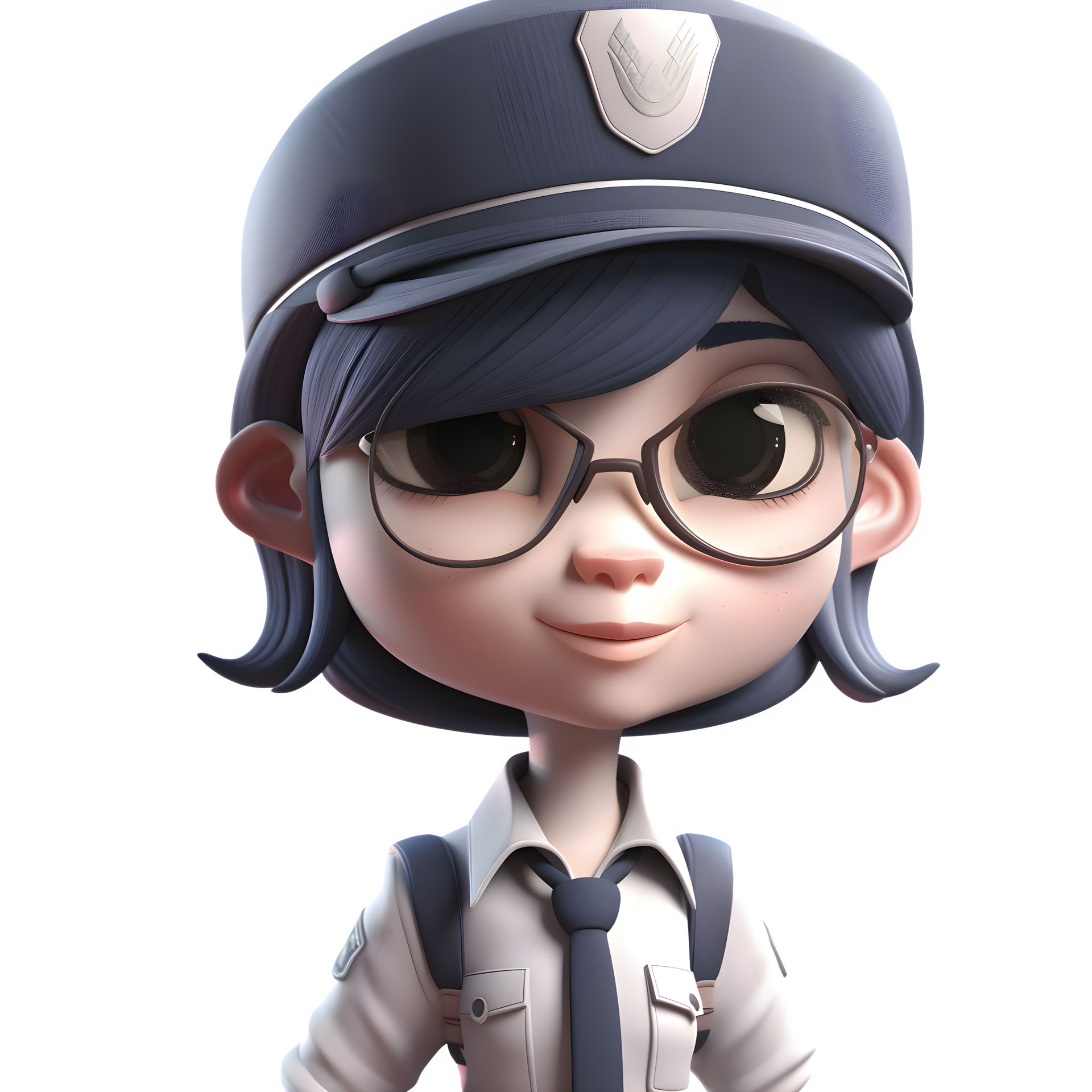 Cute 3D Policewoman Model PNG Transparent Background 22484542 PNG