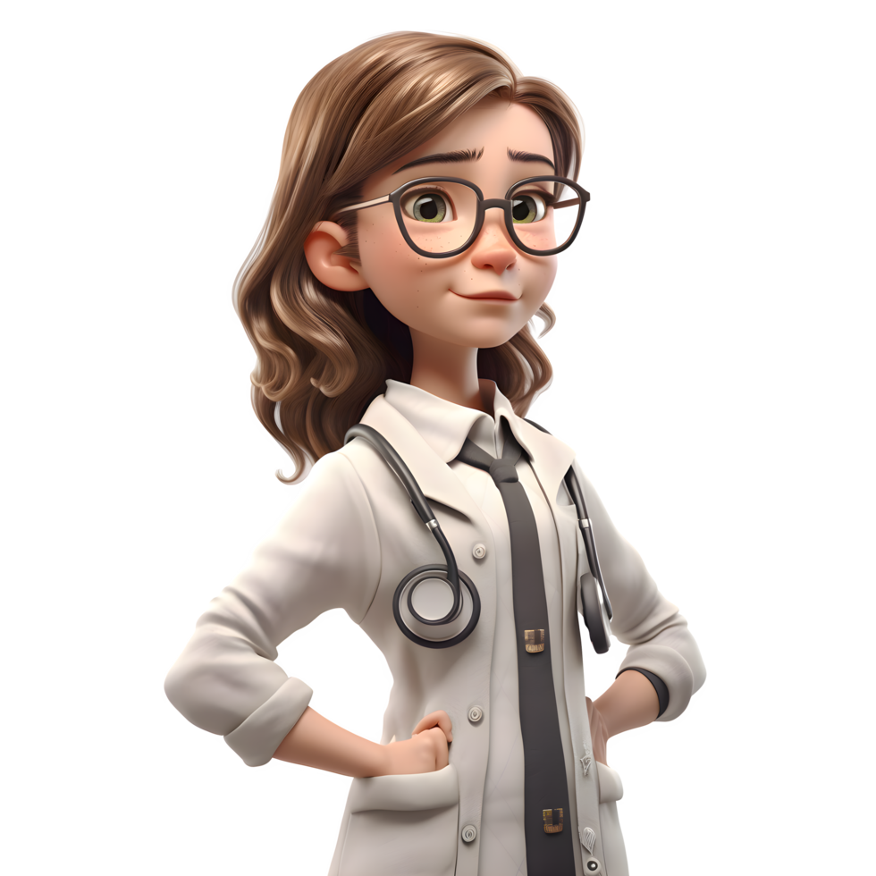 Cute Doctor Women Compassionate and Skilled Models for Medical Industry Projects PNG Transparent Background