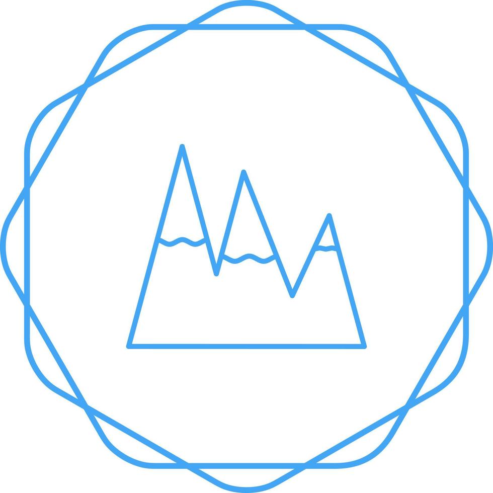 Ice Top Mountain Vector Icon