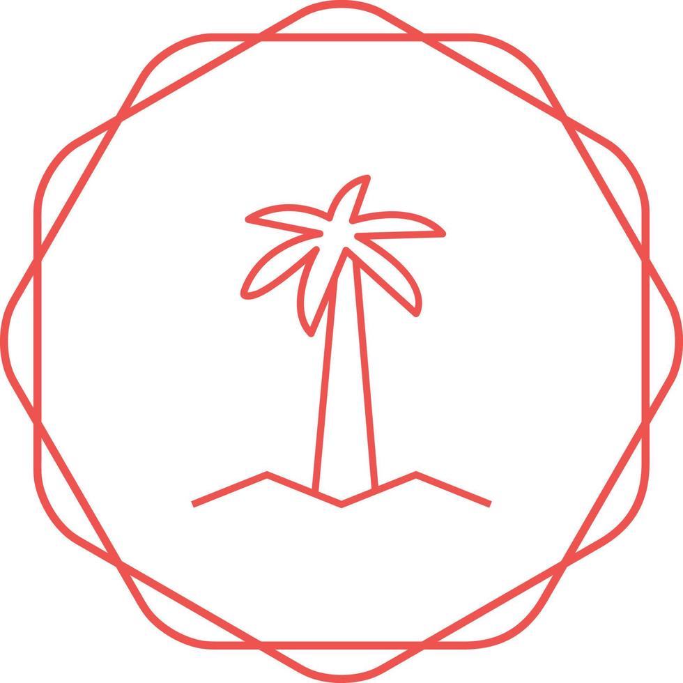 icono de vector de árbol de coco