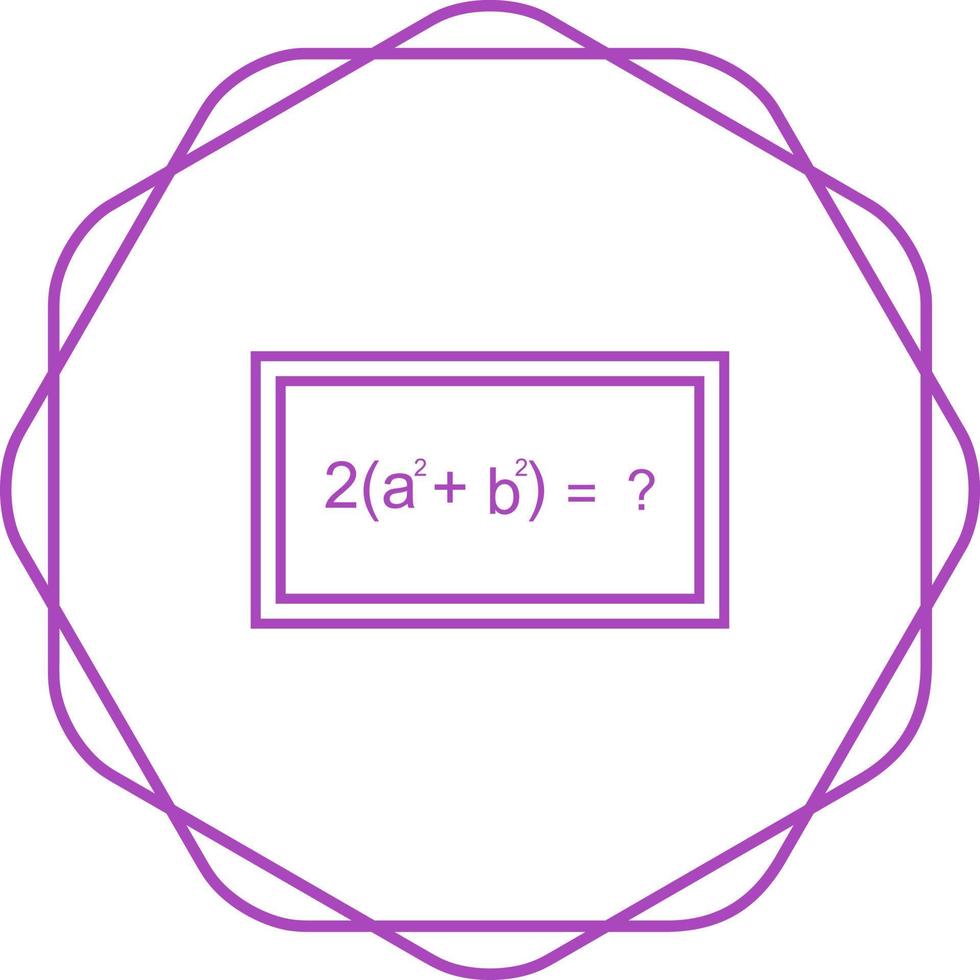 Solving Formula Vector Icon