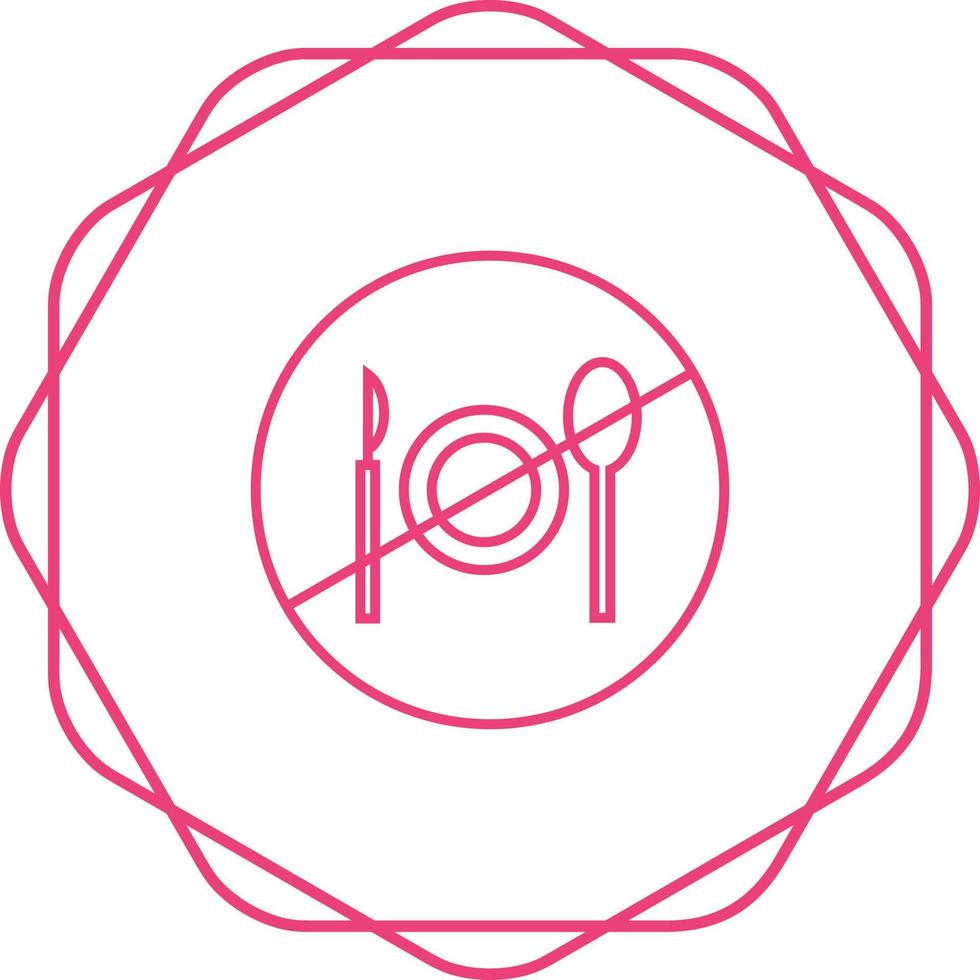 No Food Vector Icon