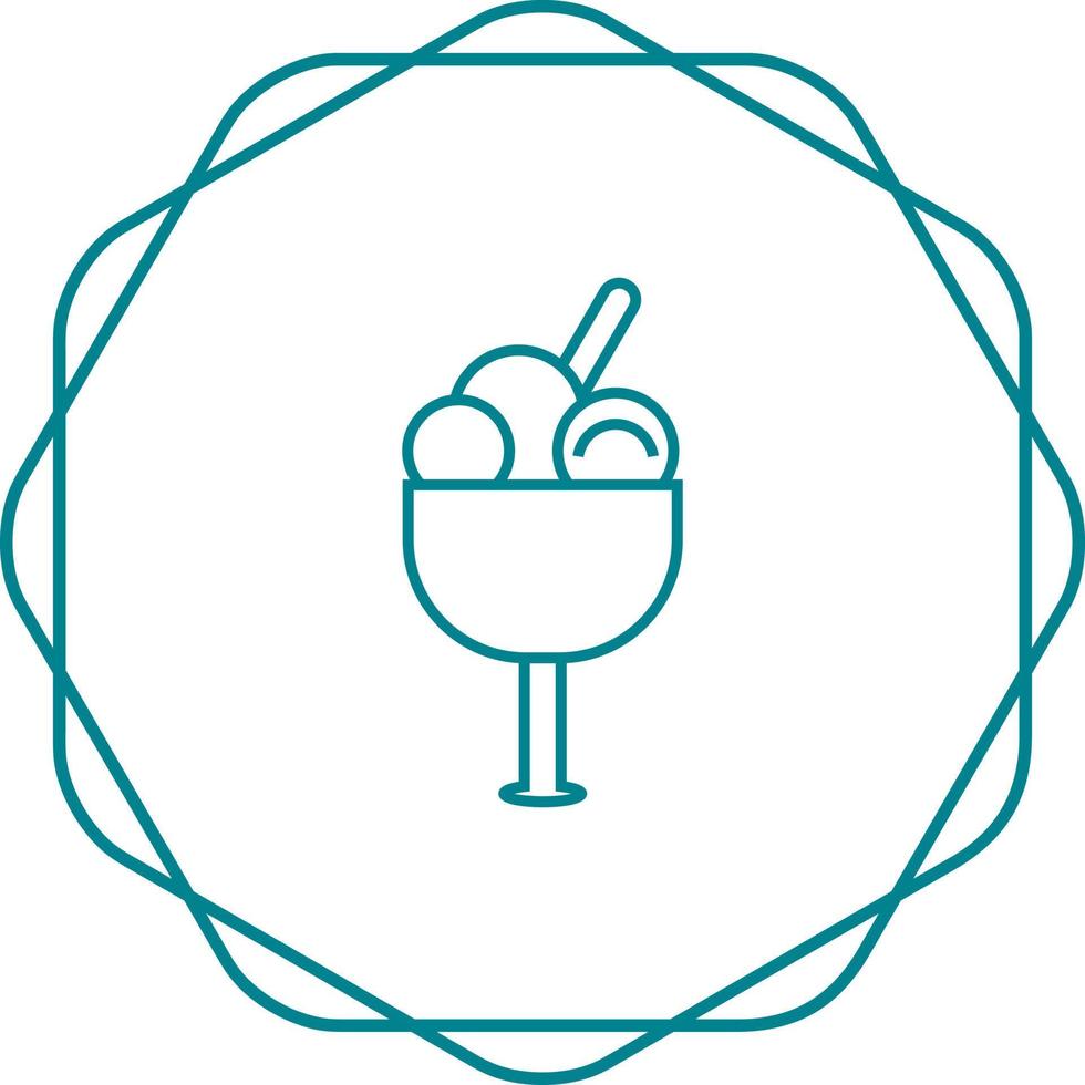 Icecream goblet Vector Icon