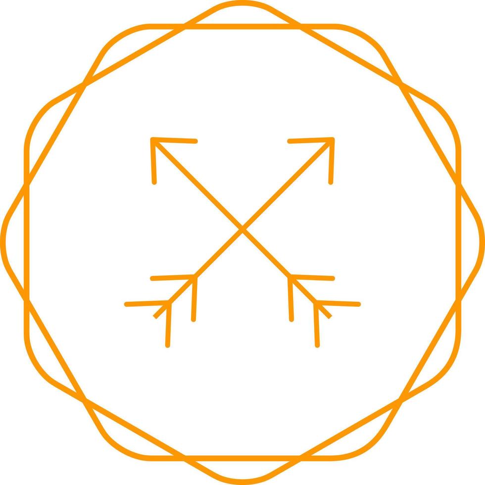 Two Arrows Vector Icon