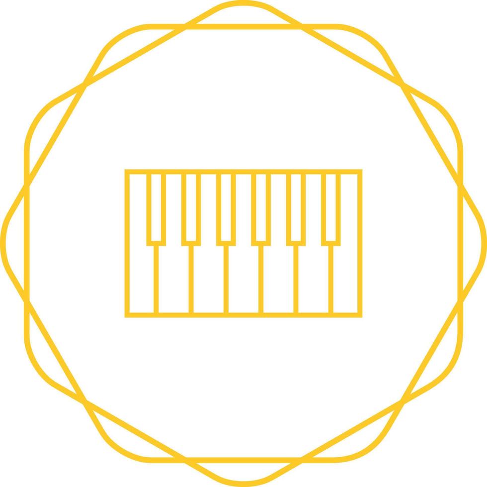 Piano Keyboard Vector Icon