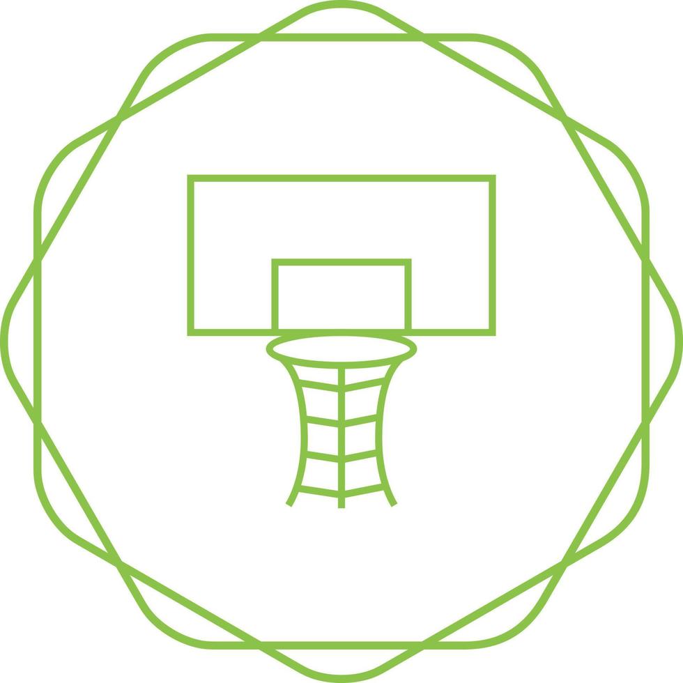 icono de vector de aro de baloncesto