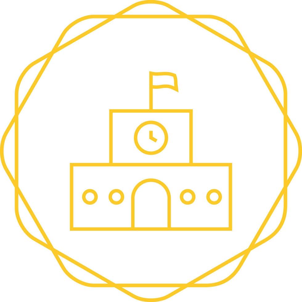 School building Vector Icon