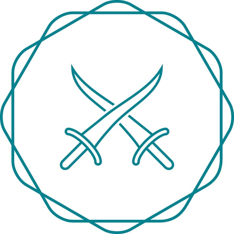 Sword Fighting Vector Icon