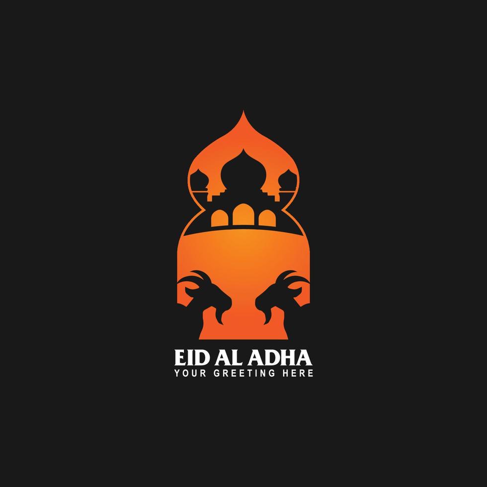 eid al adha logo vector