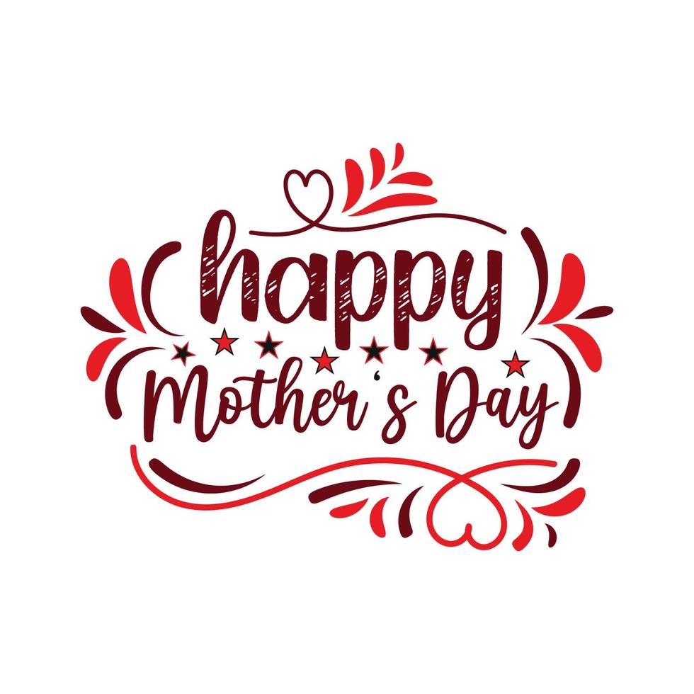 Happy mothers day celebration greeting card and  mom and child love vector