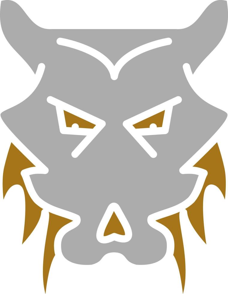 hombre-lobo vector icono estilo