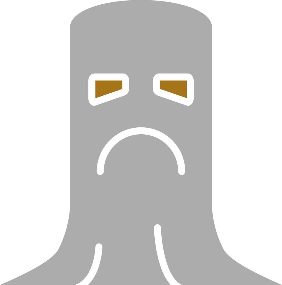 Sad Ghost Vector Icon Style