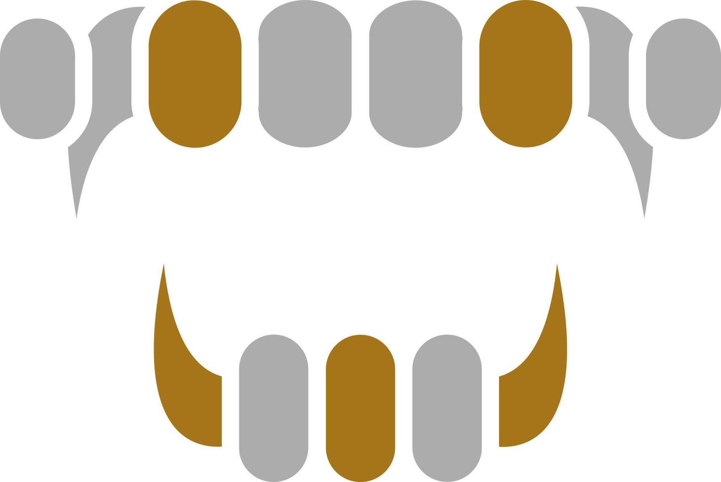 Demon Mouth Vector Icon Style