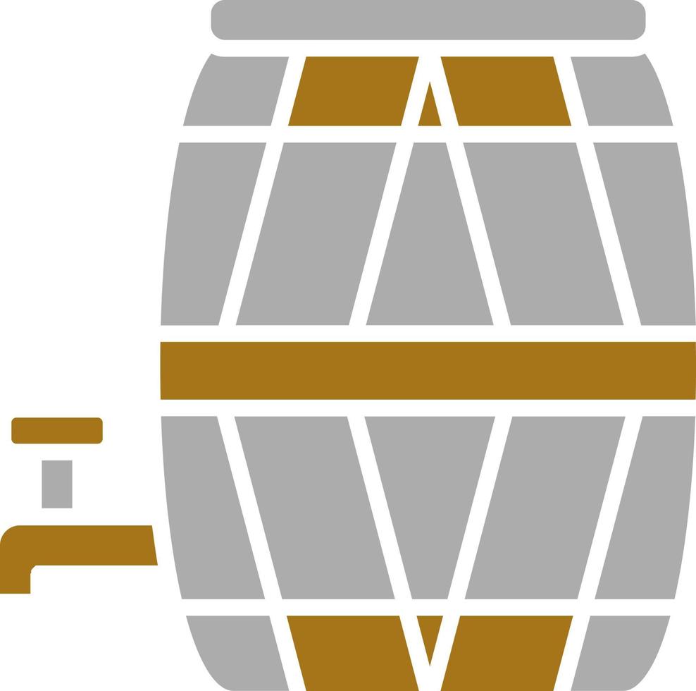 Barrel with Tap Vector Icon Style