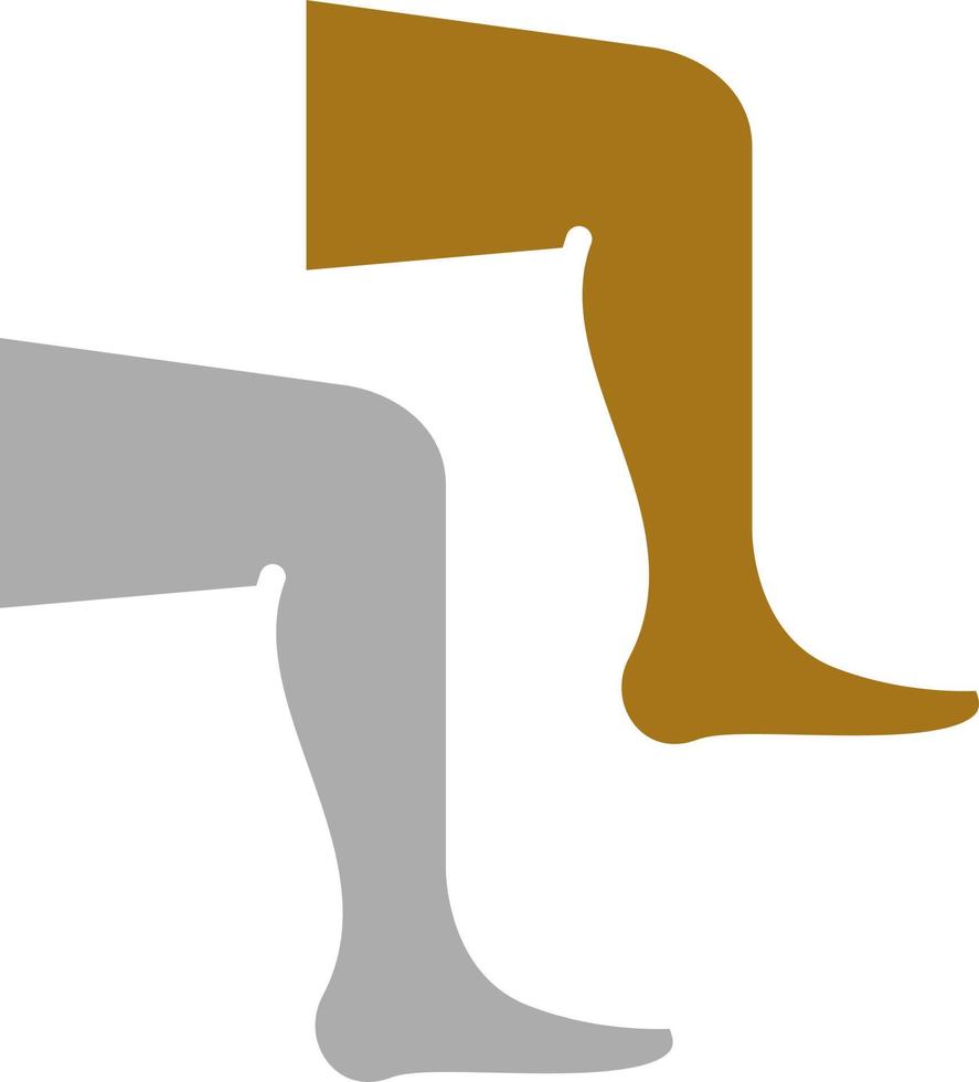 Leg Vector Icon Style