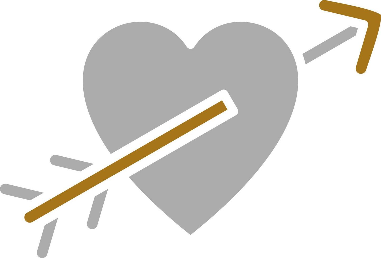 Heart Arrow Vector Icon Style