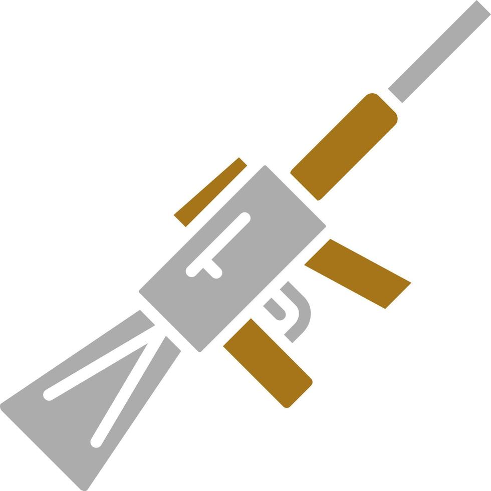 rifle vector icono estilo