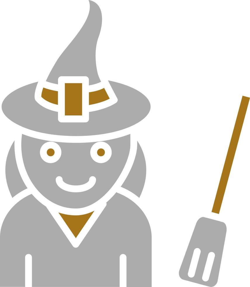 Witch Vector Icon Style